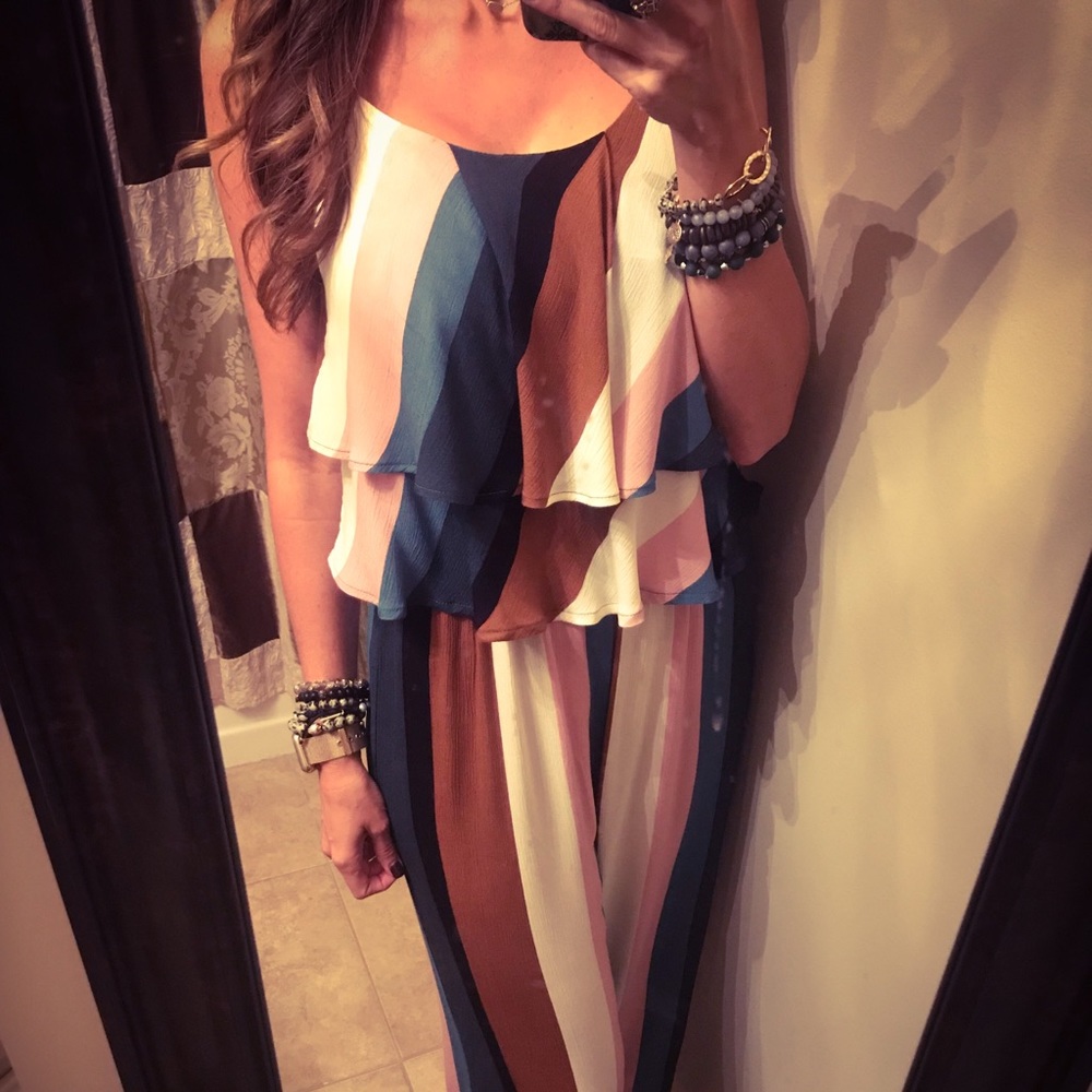 Striped Jumpsuit